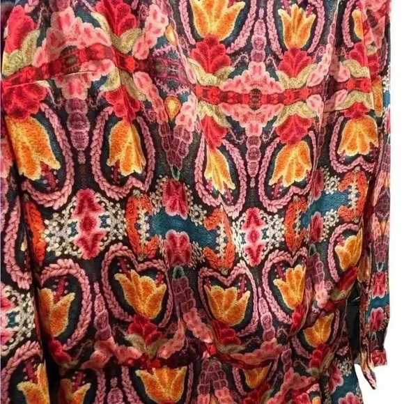 PatBo Silk Dress Woman's Size 38 Long Sleeve Dress - Picture 9 of 10